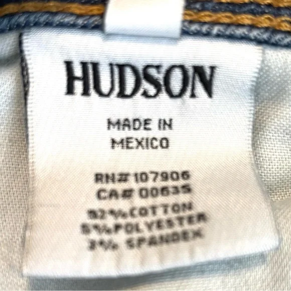 HUDSON Collin Flap Skinny Ankle Jeans | Raw Hem | SRDN Wash | Size 30 - Picture 12 of 13